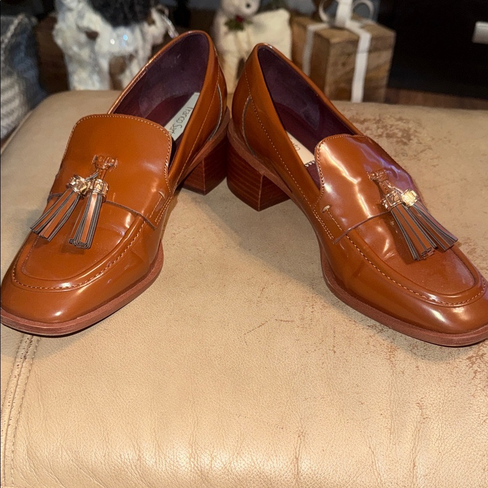 Franco Sarto Tan Tassel Loafers - Picture 8 of 8